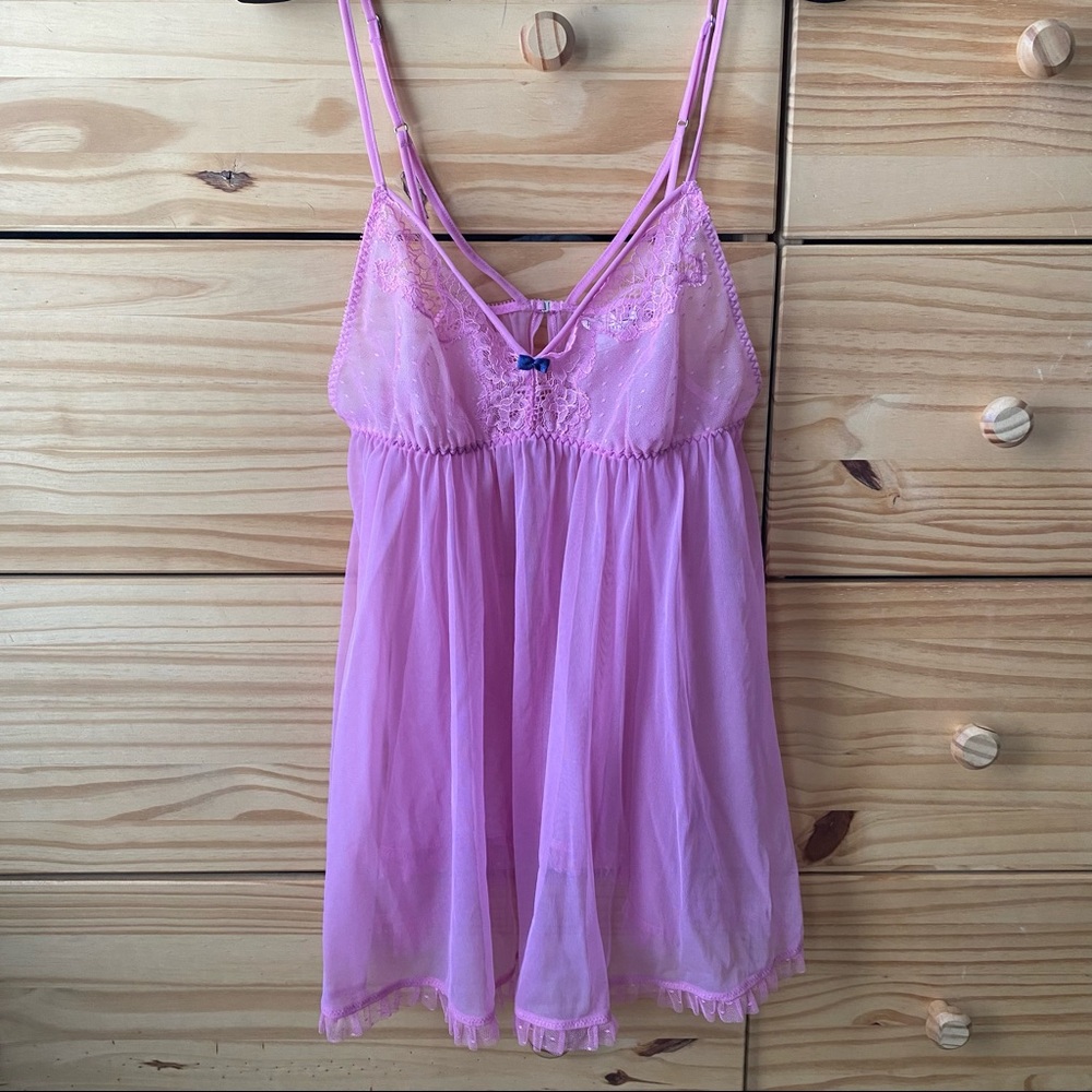 Victoria’s Secret + Lace Lingerie + Soft Purple +M